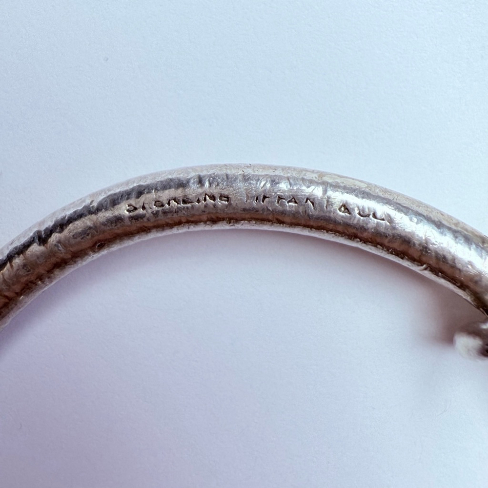 Tiffany & Co. Sterling Silver Oval ID Tag Opus One Screwball Horseshoe Key Ring - Picture 5 of 6